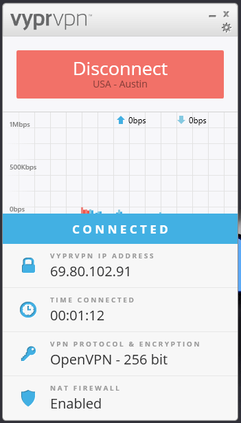 Vypr VPN Software screenshot