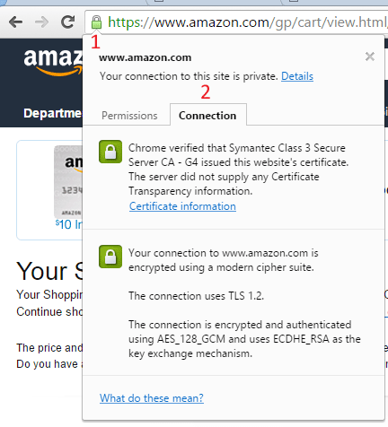 Amazon SSL (HTTPS) certificate