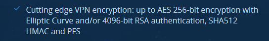 VPN.ac uses Perfect Forward Secrecy