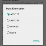 Choose AES, or blowfish encryption
