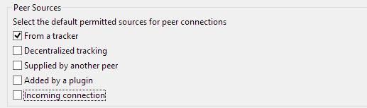 Vuze Peer Sources