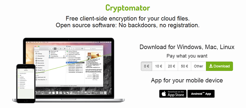 Cryptomator website