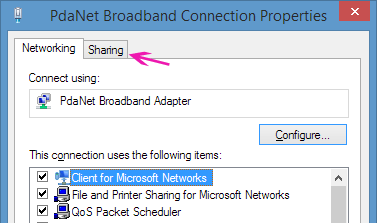 Connection properties