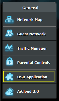 USB Application settings