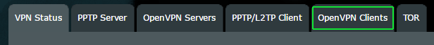 OpenVPN Client Settings