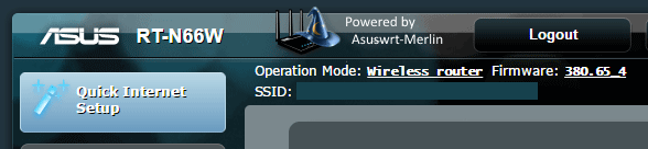 Powered by ASUSWRT Merlin