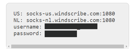 Windscribe Socks Proxy Locations