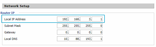 DDWRT Router IP address