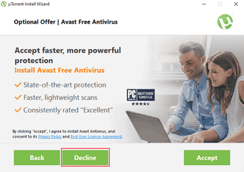 UTORRENT INSTAL AVAST