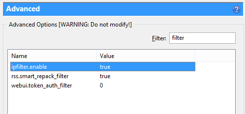 enable ip filtering