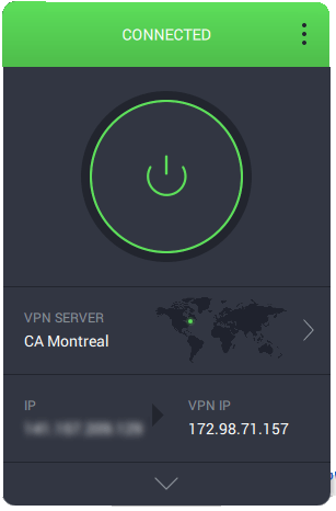 Connected to PIA VPN