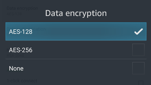 PIA encryption strength