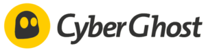 Cyberghost wide logo white background